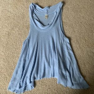 blue free people shirt